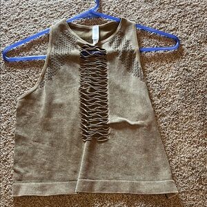 Olive Green Sleeveless Tank Top